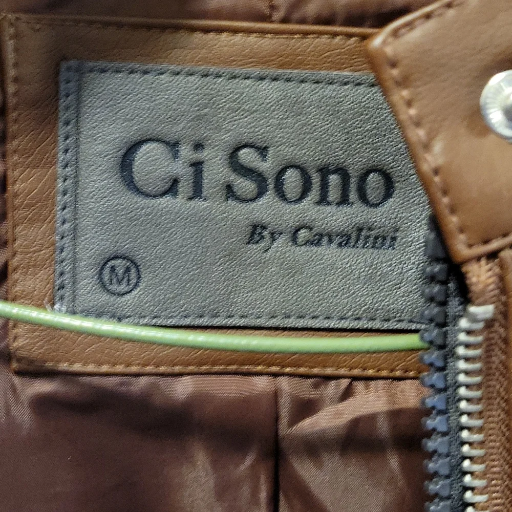 Brown leather jacket with liner - Picture 2 of 7